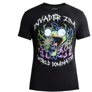 Invader Zim Black Graphic T-Shirt